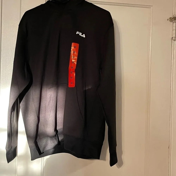 FILA Men’s Performance Hoodie Black Large - Picture 5 of 7